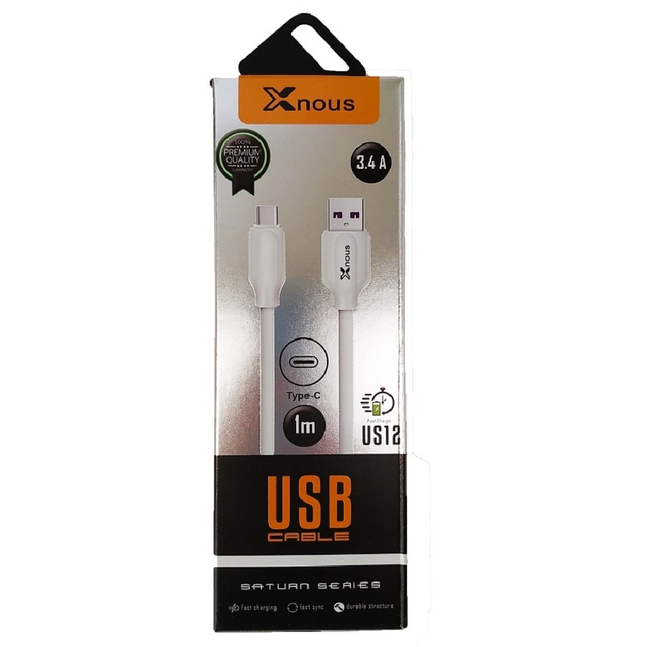 Καλώδιο Γρήγορης Φόρτισης Δεδομένων Xnous Cable USB σε Type-C
