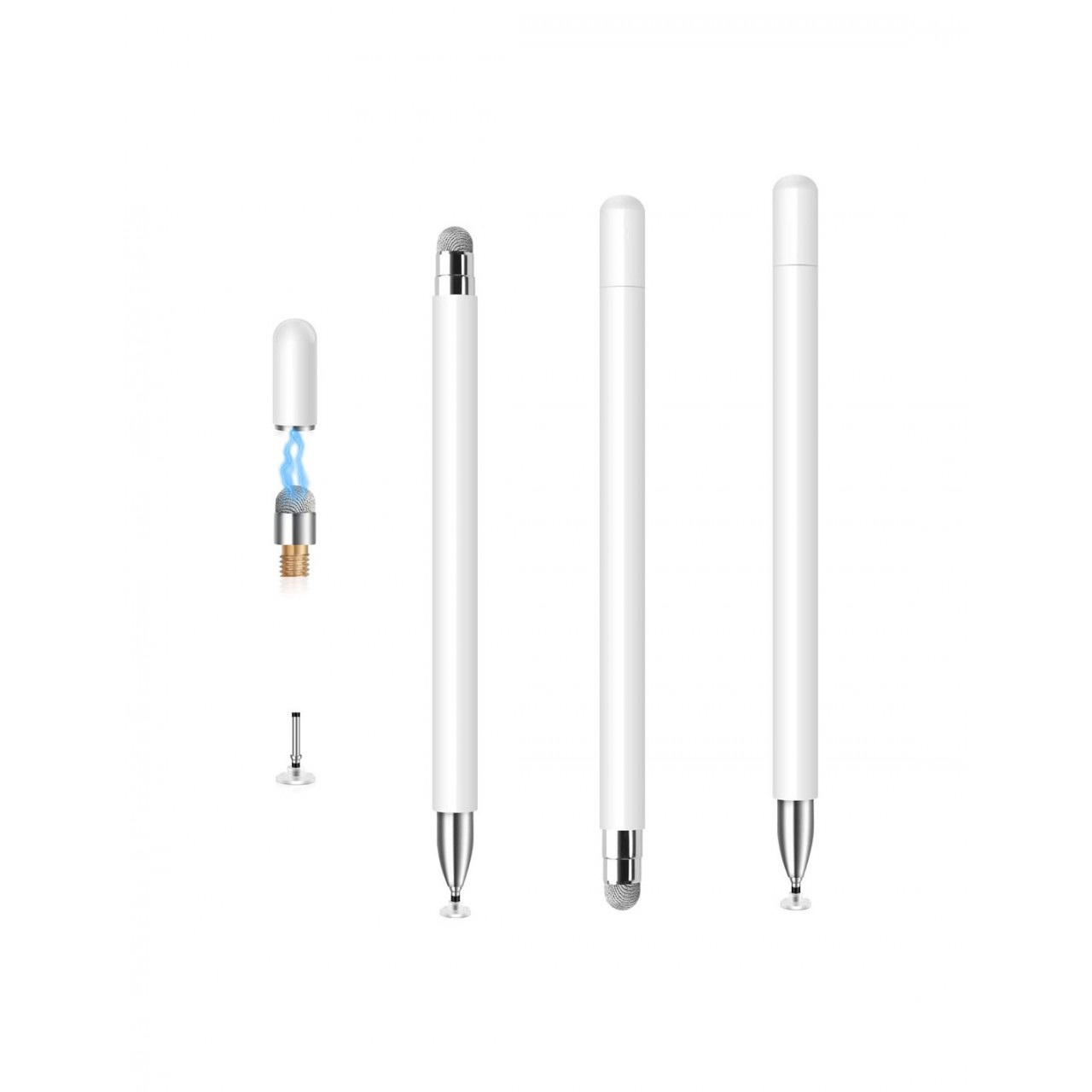 Στυλό Αφής Τάμπλετ - Touchscreen Pen with Disc Tip Obastyle White