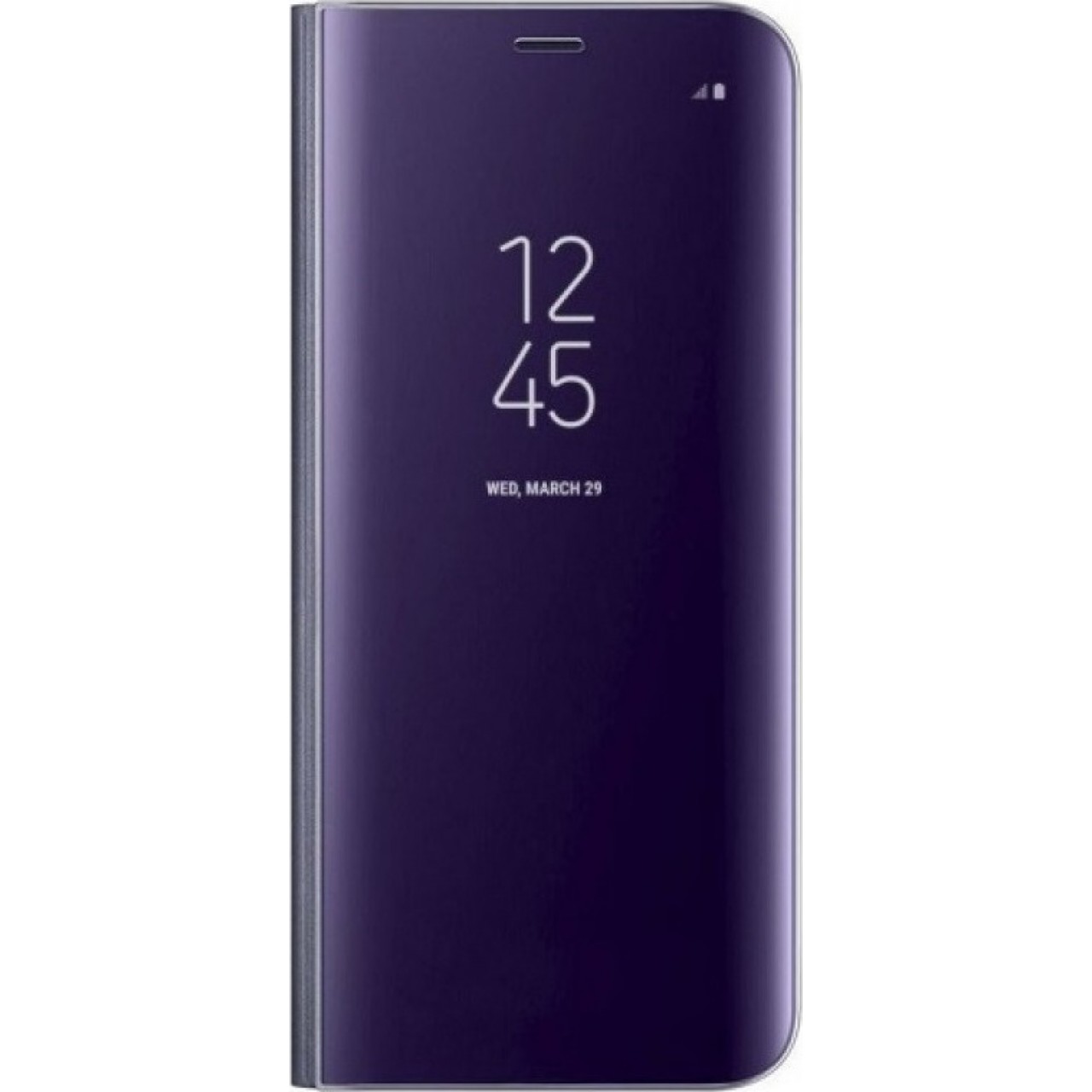 Θήκη Προστασίας Τύπου Book Samsung Galaxy S10 Lite - A91 - Flip Case Clear View - Purple