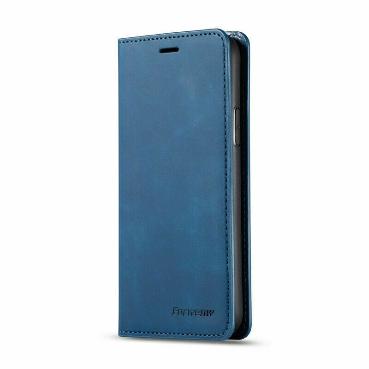 Δερματίνη Θήκη Προστασίας  Τύπου Πορτοφόλι για  Redmi Note 9 μπλε -Forwenw