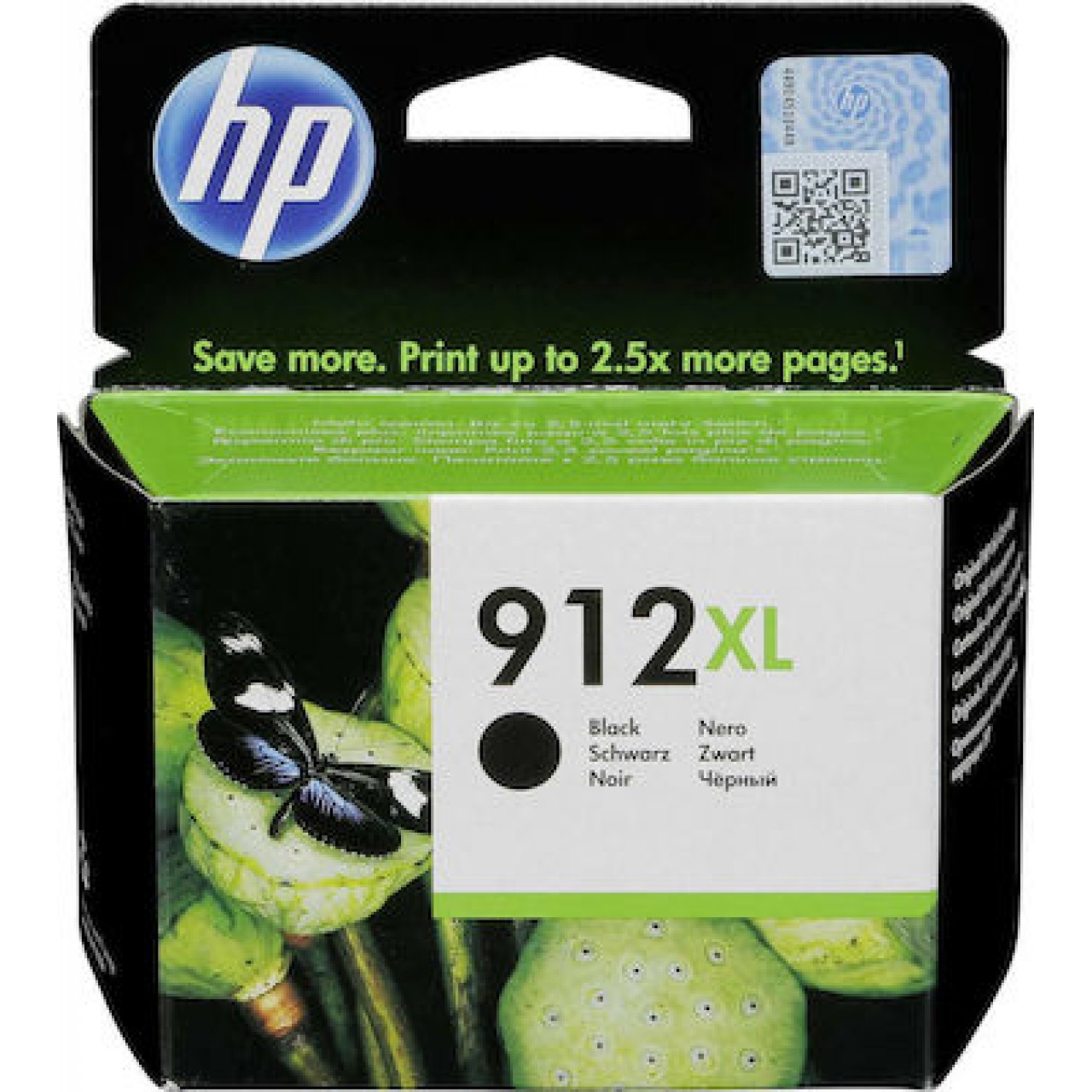 HP 912XL Black Original - Γνήσιο Μελάνι Εκτυπωτή InkJet Μαύρο