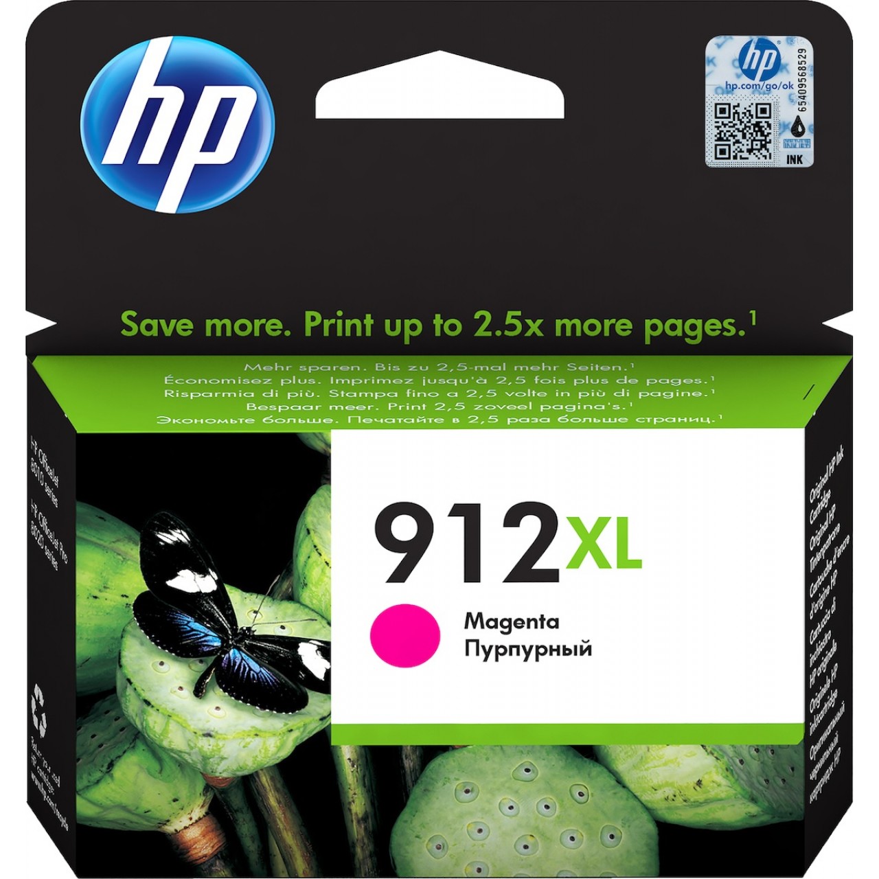 HP 912XL Magenta Original - Γνήσιο Μελάνι Εκτυπωτή InkJet Ματζέντα