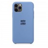 iPhone 11 Pro Max Θήκη Σιλικόνης - Back Case Silicone Denim Blue