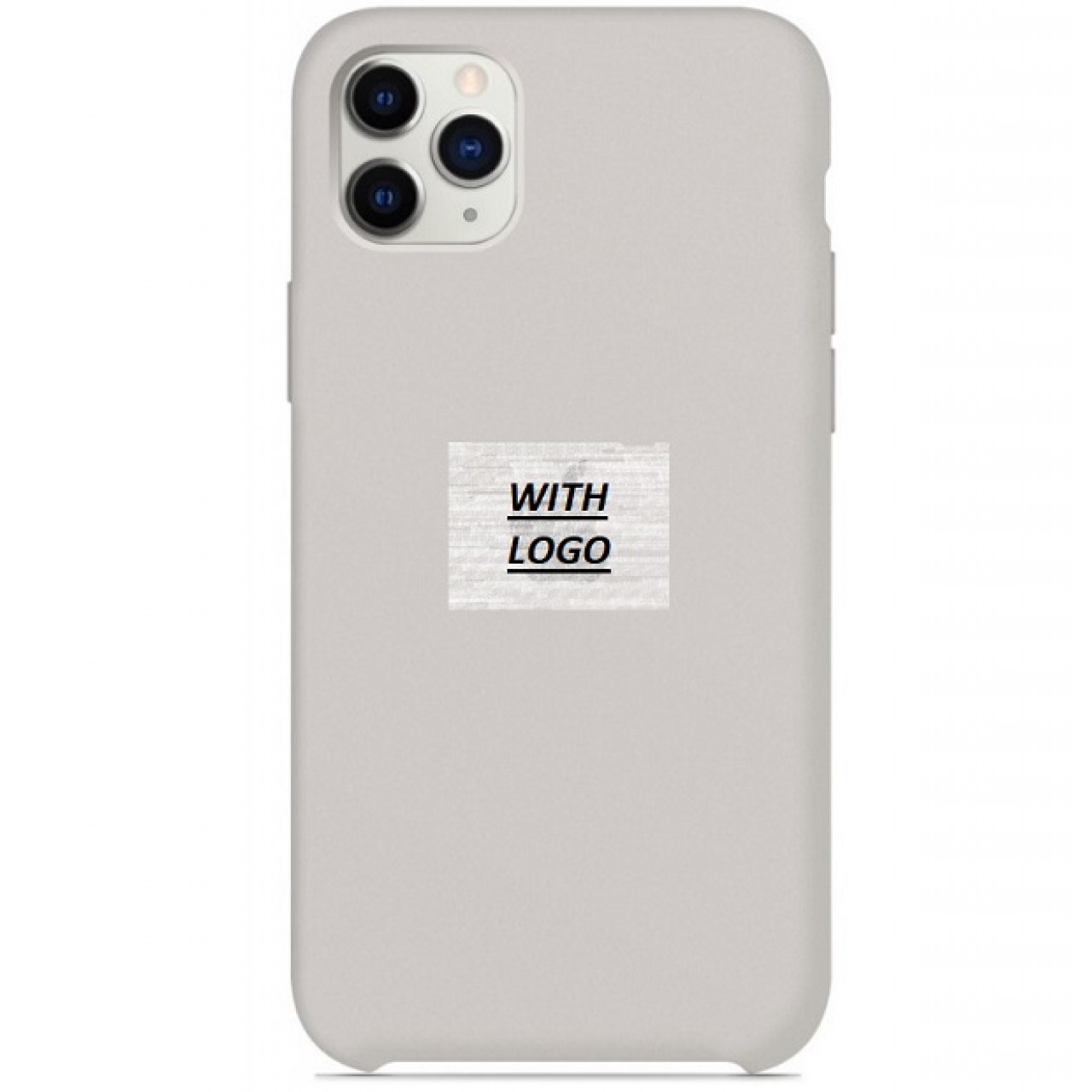 iPhone 11 Pro Max Θήκη Σιλικόνης - Back Case Silicone Γκρί Παστέλ