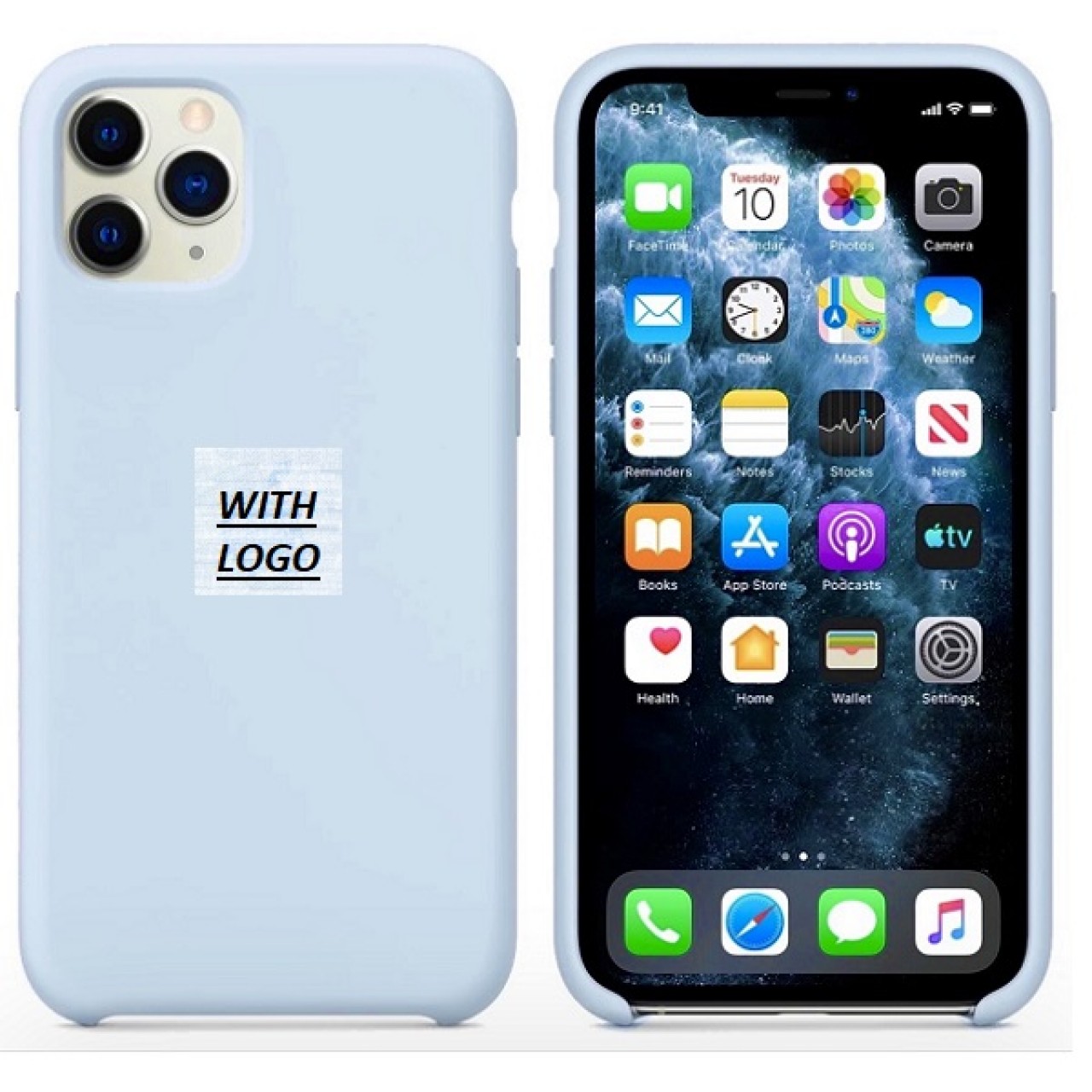 iPhone 11 Pro Θήκη Σιλικόνης - Back Silicone Case Sky Blue