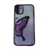 iPhone 11 Glitter Case Butterfly - Θήκη Σιλικόνης με Προστασία Κάμερας Purple