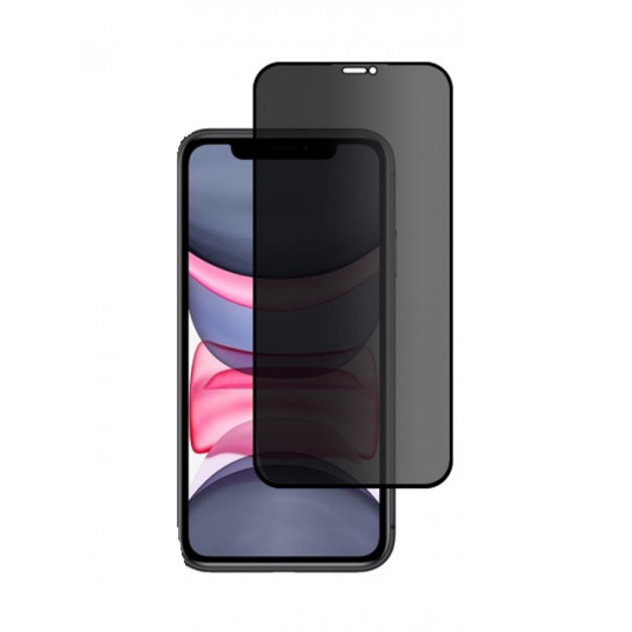 iPhone 11 Privacy Full Tempered Glass - Απόρρητο Προστατευτικό Τζάμι Οθόνης Φιμέ