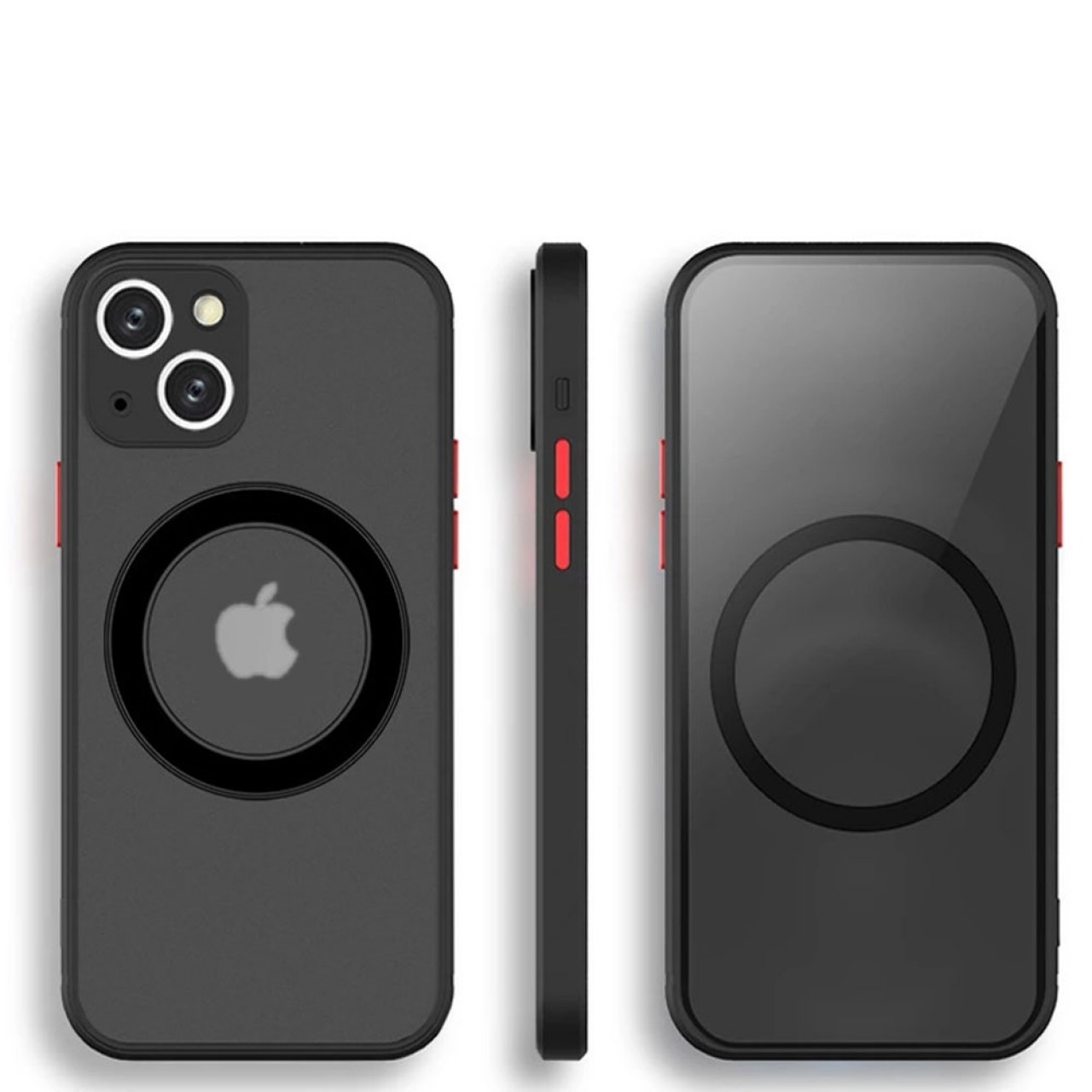 iPhone 11 Θήκη Κινητού Armor MagSafe με Προστασία Κάμερας - Silicone Back Case Matte Black