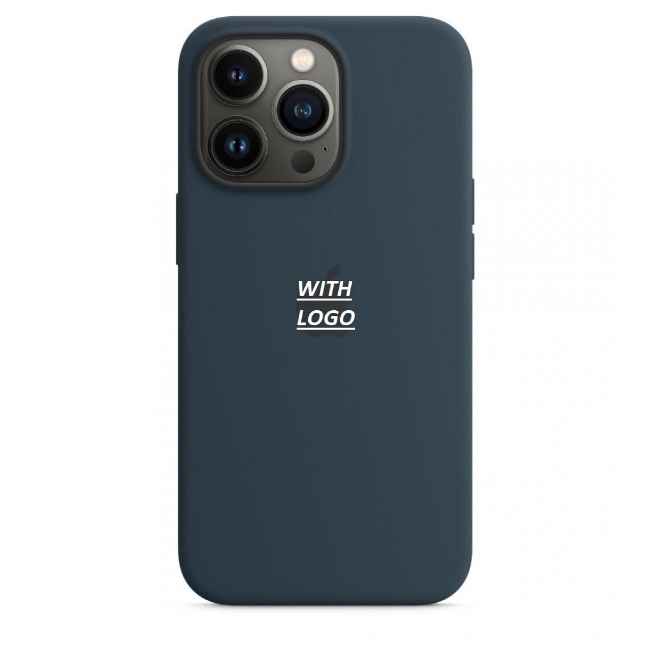 Θήκη Σιλικόνης iPhone 13 Pro - Back Case Silicone Navy Blue