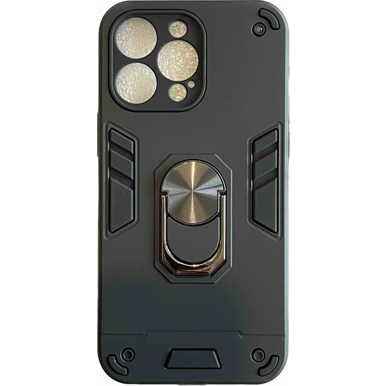 Θήκη Armor με Προστασία Κάμερας iPhone 14 Pro Max - Back Case Black