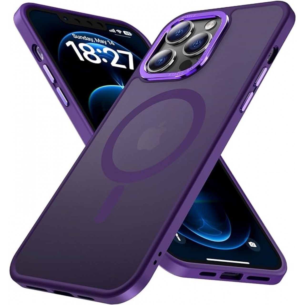 iPhone 14 Pro Θήκη Σιλικόνης - Mobile Silicone Back Case Magsafe Purple