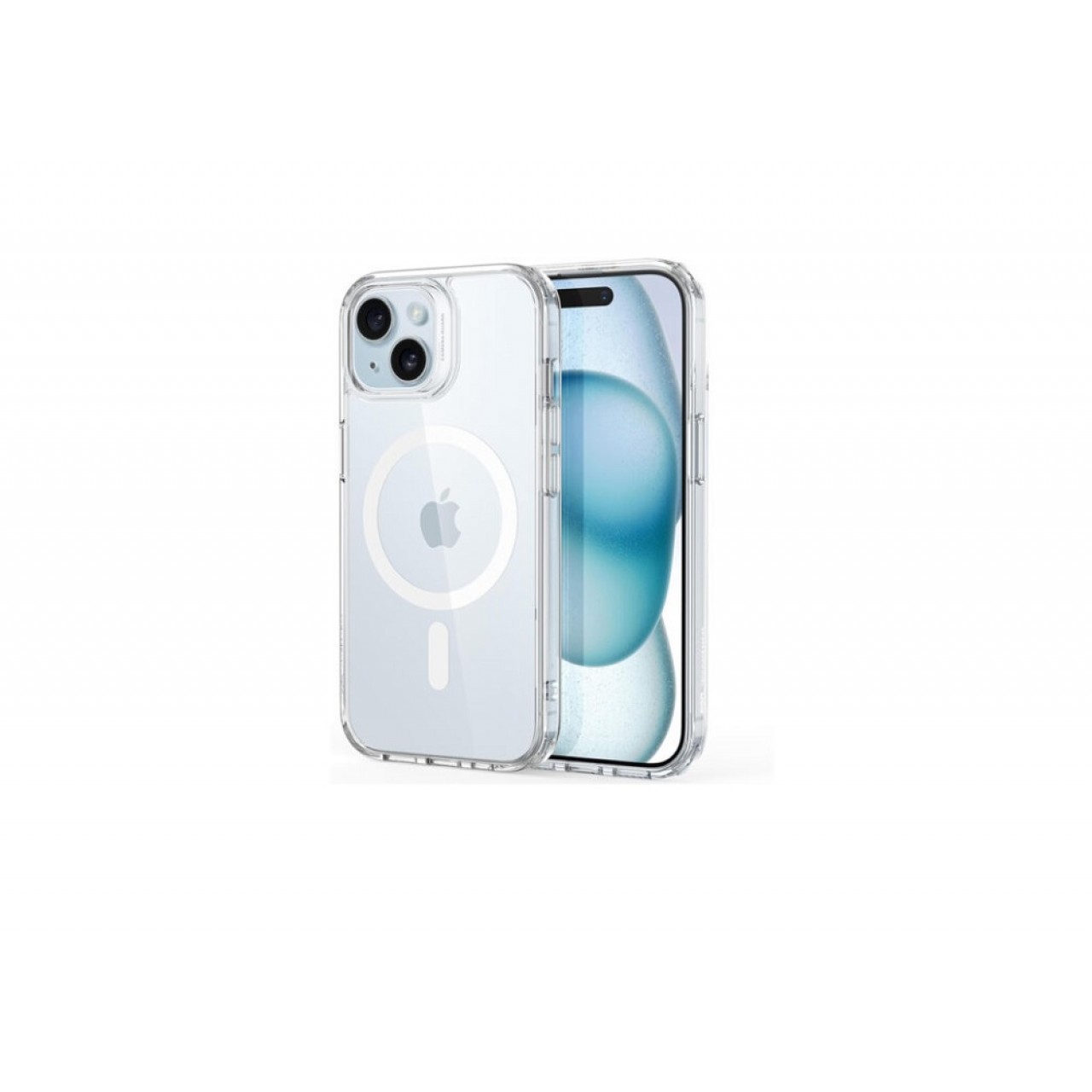 iPhone 15 Θήκη Σιλικόνης MagSafe Διάφανη - Silicone Back Case