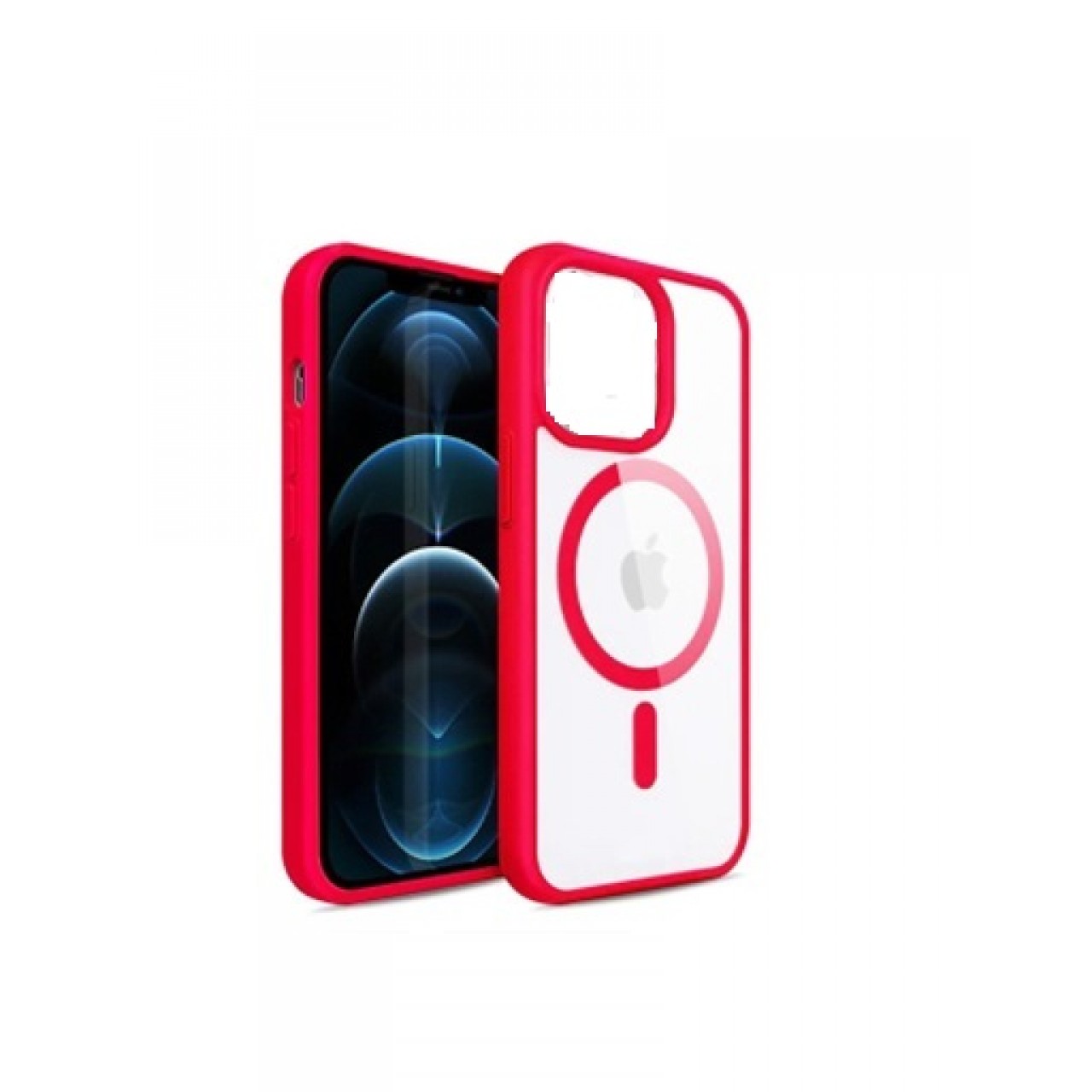 iPhone 15 Θήκη Κινητού MagSafe - Back Case Red Frame