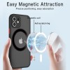 iPhone 15 Plus Θήκη Κινητού Armor MagSafe με Προστασία Κάμερας - Silicone Back Case Matte Black
