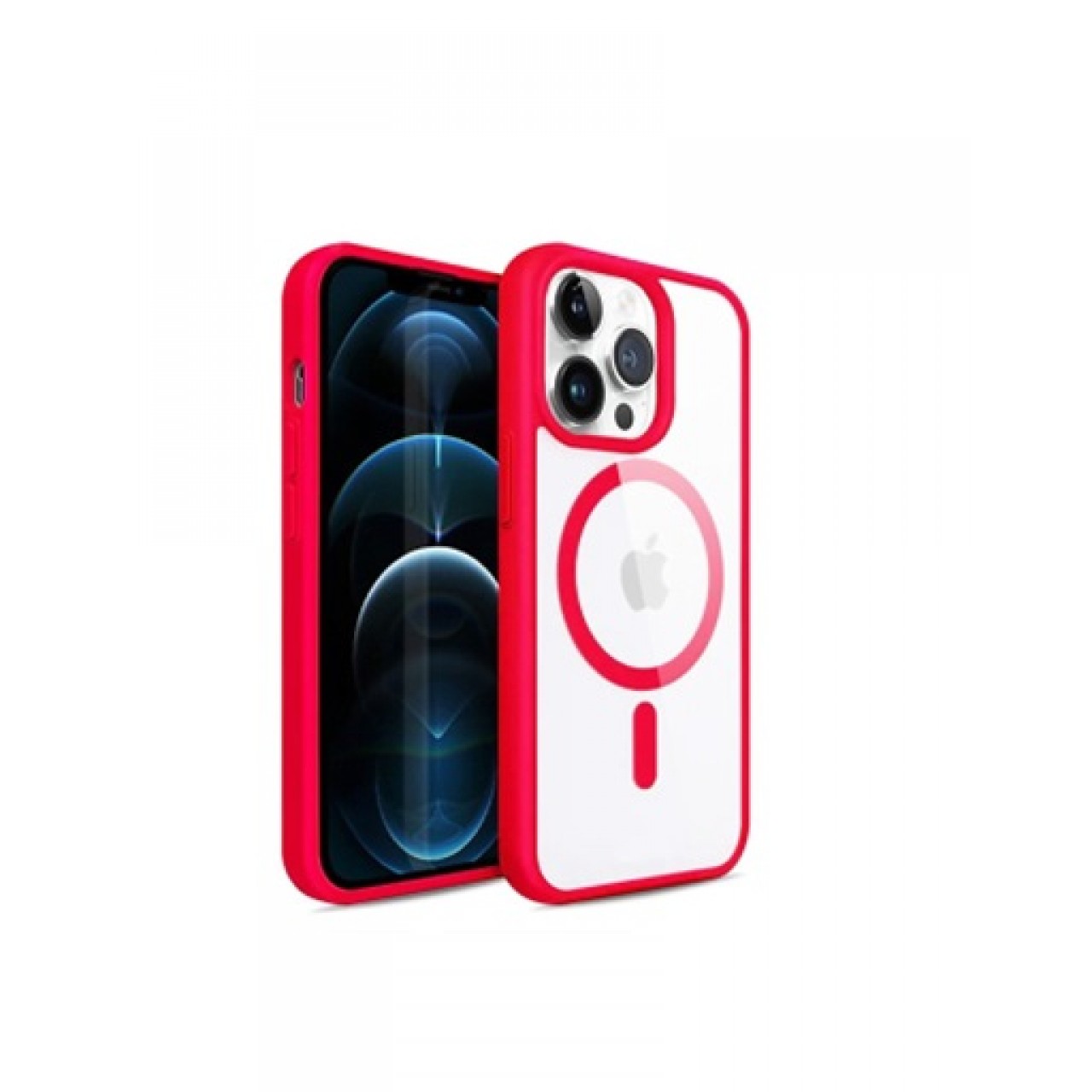 iPhone 15 Pro Θήκη Κινητού MagSafe - Back Case Red Frame