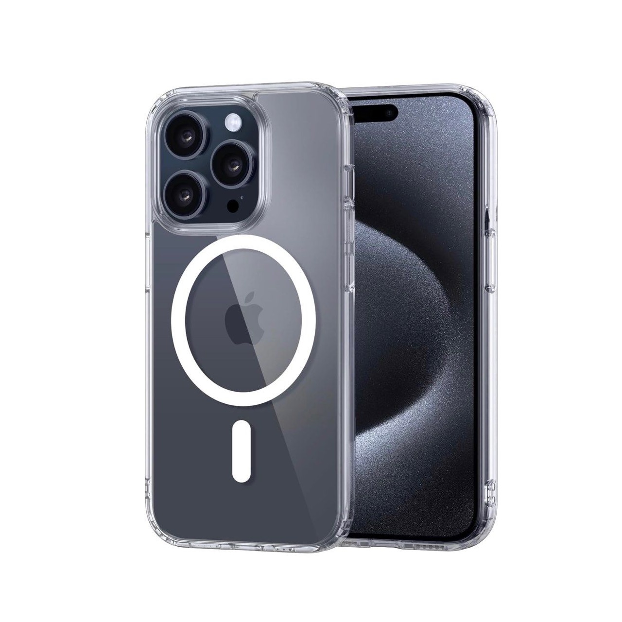 iPhone 15 Pro Θήκη Σιλικόνης MagSafe Διάφανη - Silicone Back Case