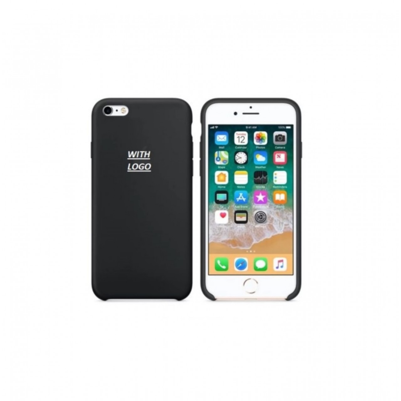 iPhone 6 - 6S Θήκη Σιλικόνης - Back Case Silicone Black