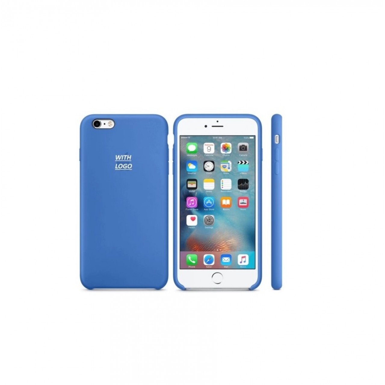 iPhone 6 Plus Θήκη Σιλικόνης - Back Case Silicone Denim Blue
