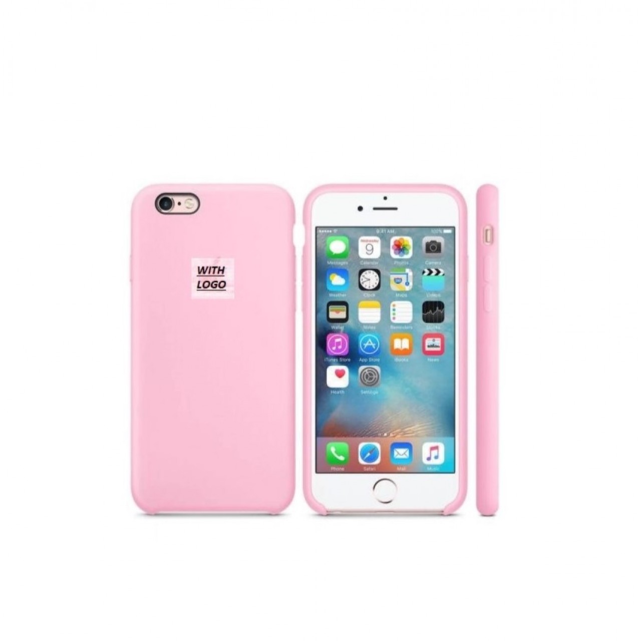 iPhone 6 Plus Θήκη Σιλικόνης - Back Case Silicone Pink