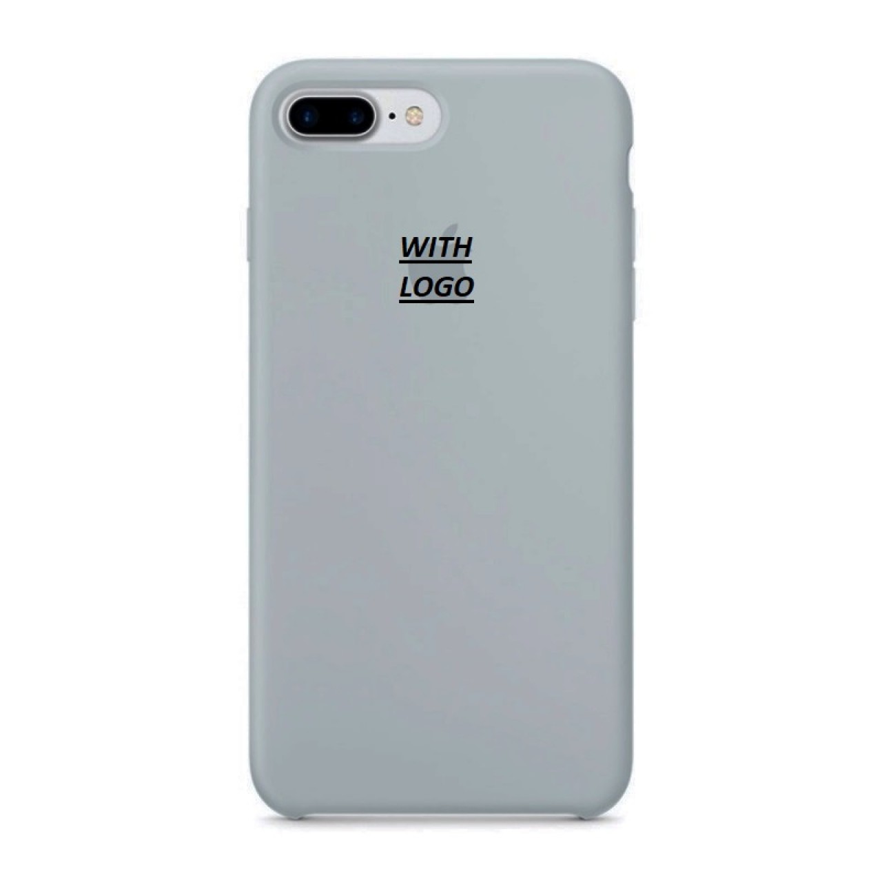 iPhone 7 Plus - 8 Plus Θήκη Σιλικόνης - Back Case Silicone Grey Blue