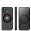 iPhone X - XS Θήκη Κινητού Armor MagSafe με Προστασία Κάμερας - Silicone Back Case Matte Black