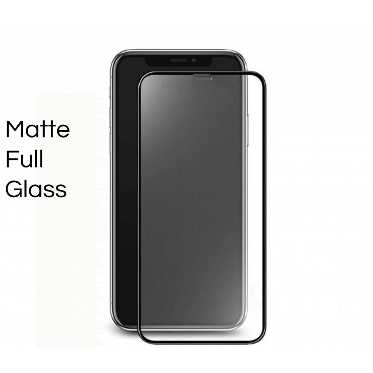 iPhone X - XS Matte Tempered Glass Full Screen Protection - Ματ Προστατευτικό Οθόνης