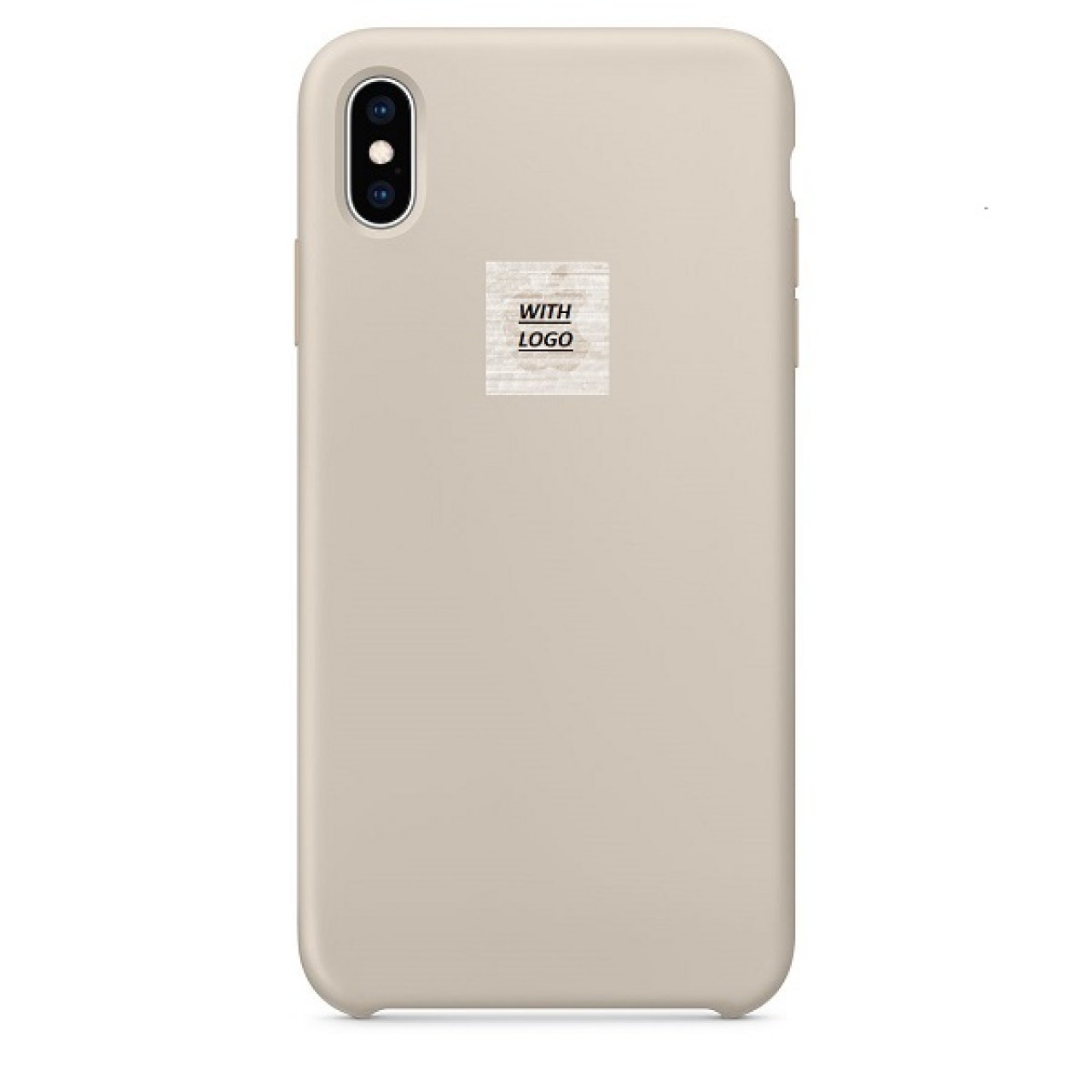 Θήκη Προστασίας Σιλικόνης iPhone XS Max - Back Cover Silicone Case - Stone Grey