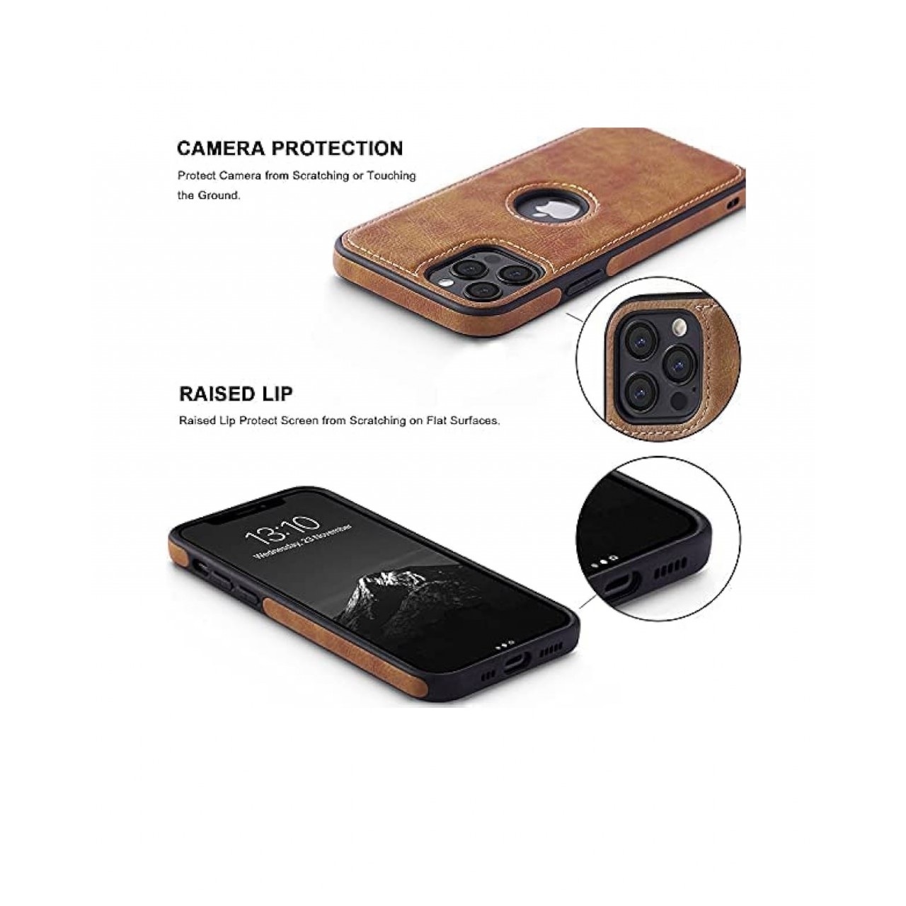 iPhone XR Θήκη Κινητού από Οικολογικό Δέρμα - Back Leather Case Black