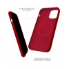 Δερμάτινη MagSafe Animation iPhone 12 Red - Luxuri Leather Case