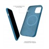 iPhone 12 Pro Δερμάτινη Θήκη MagSafe Animation - Luxuri Leather Case Blue