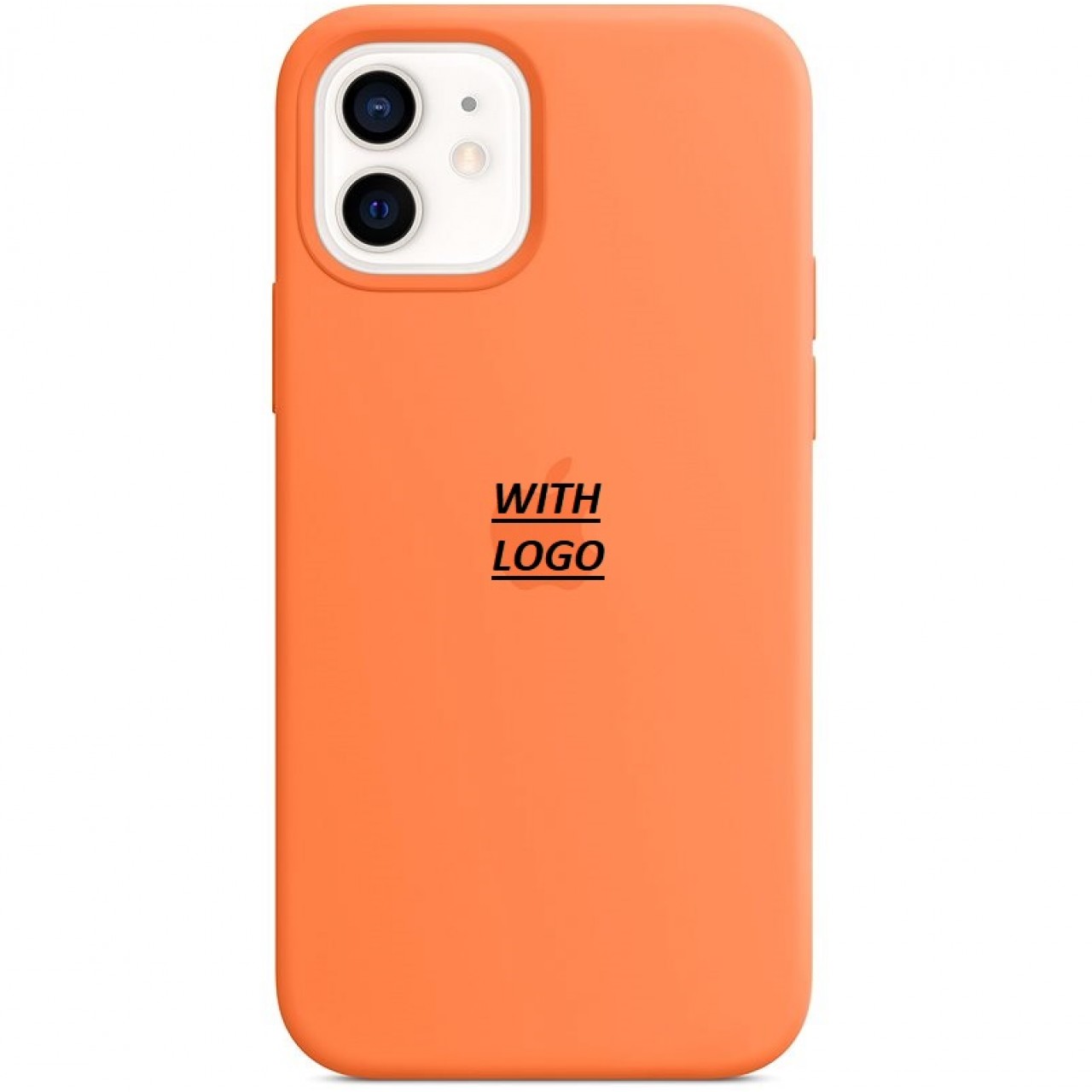 iPhone 12 Pro Θήκη Σιλικόνης - Back Case Silicone Πορτοκαλί