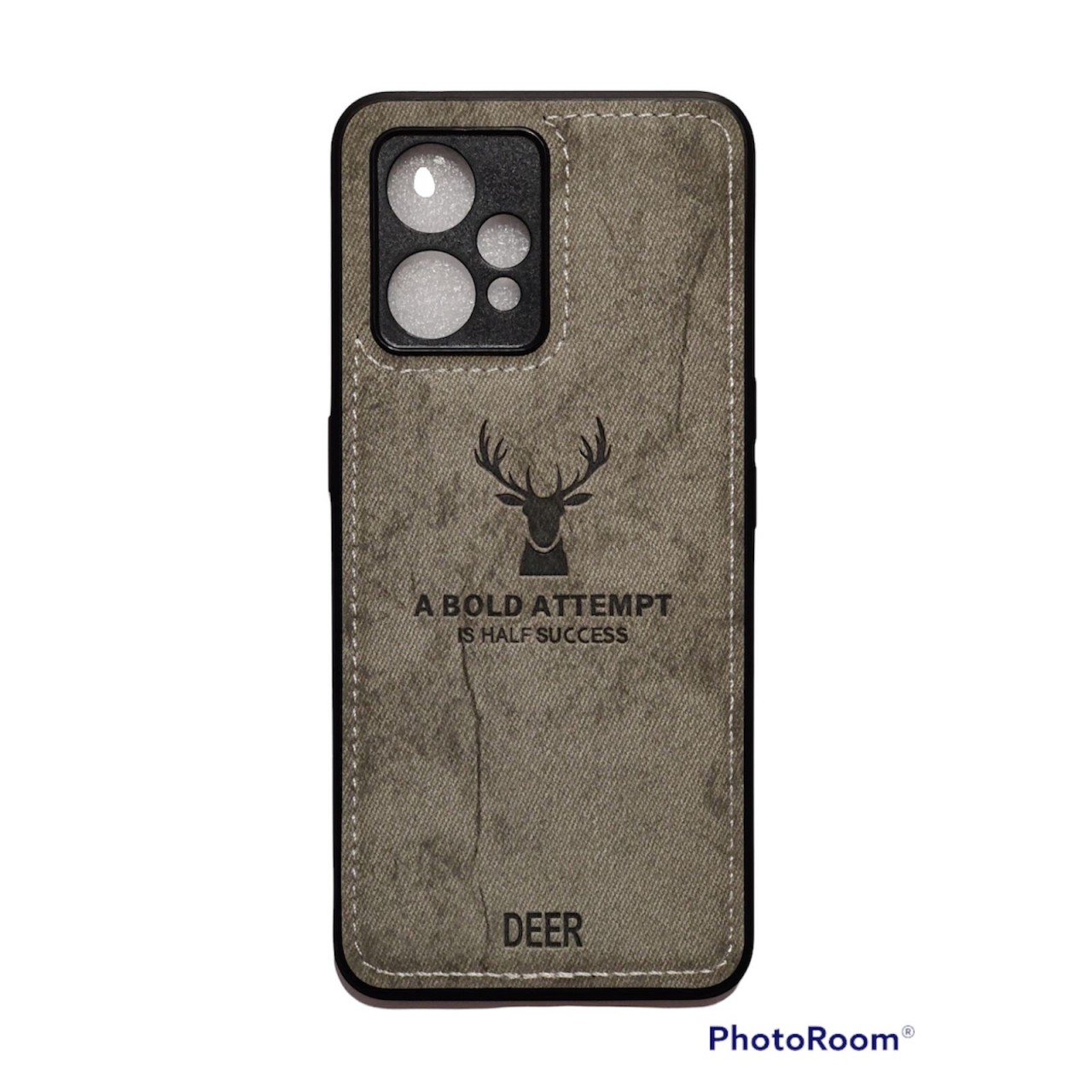 Θήκη Προστασίας με Προστασία Κάμερας Realme 9 Pro - Deer Cloth Back Case with Camera Protection - Grey