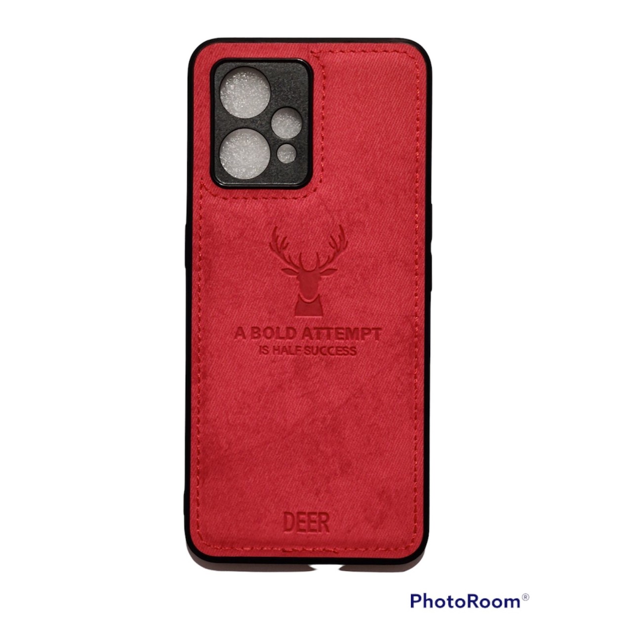 Θήκη Προστασίας με Προστασία Κάμερας Realme 9 Pro - Deer Cloth Back Case with Camera Protection - Red