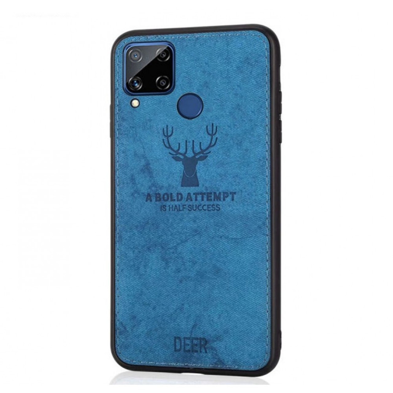 Realme C21 - Θήκη Προστασίας Κινητού - Mobile Back Case Fabric Blue