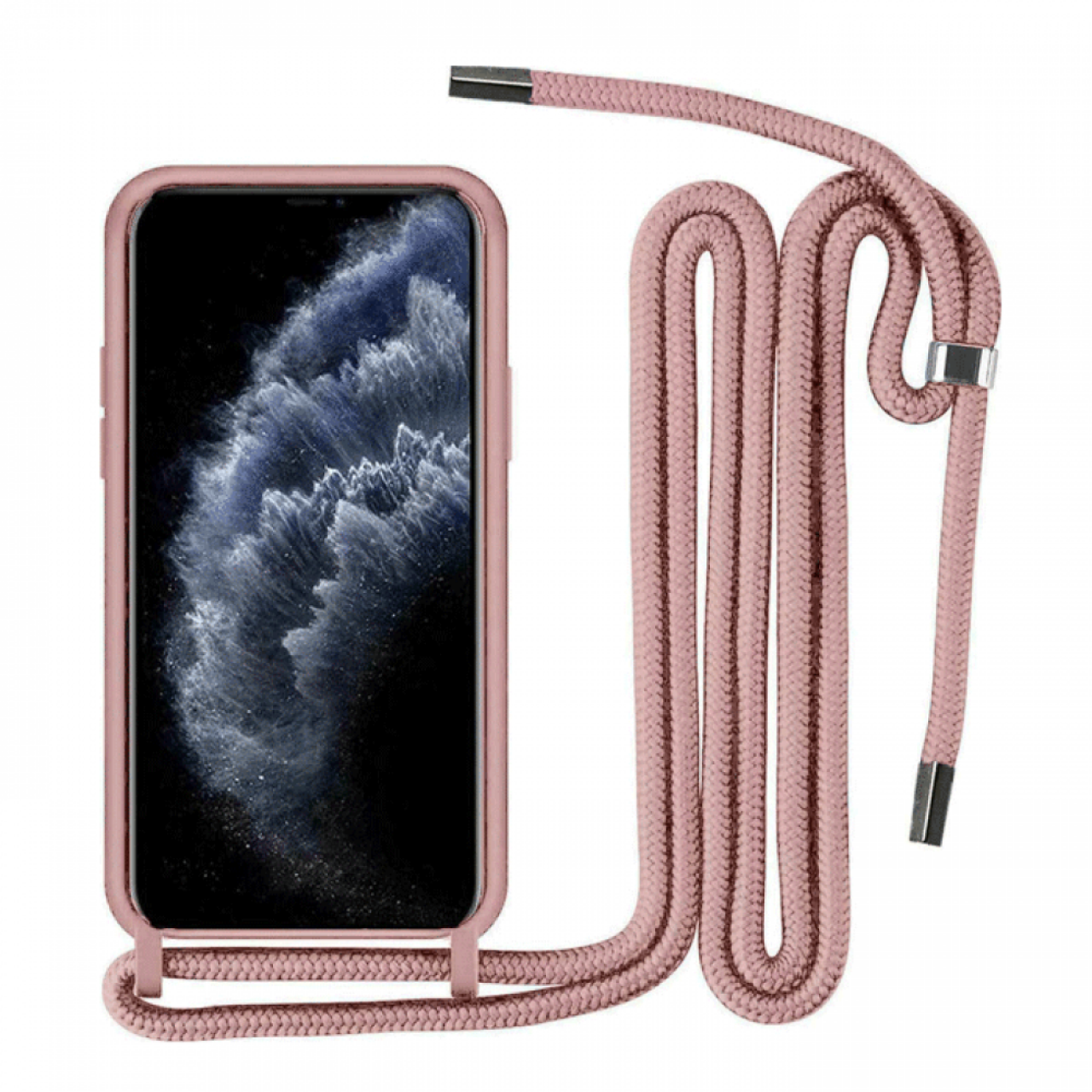 Θήκη Σιλικόνης με Κορδόνι Samsung Galaxy A13 5G - Back Case Pink
