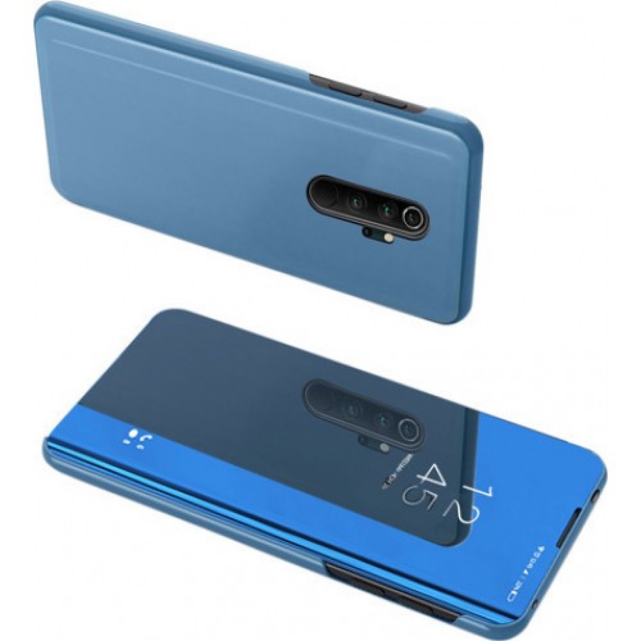Samsung Galaxy A30 - A30s - A50 - A50s Clear View - Θήκη Book Καθρέφτης Μπλε