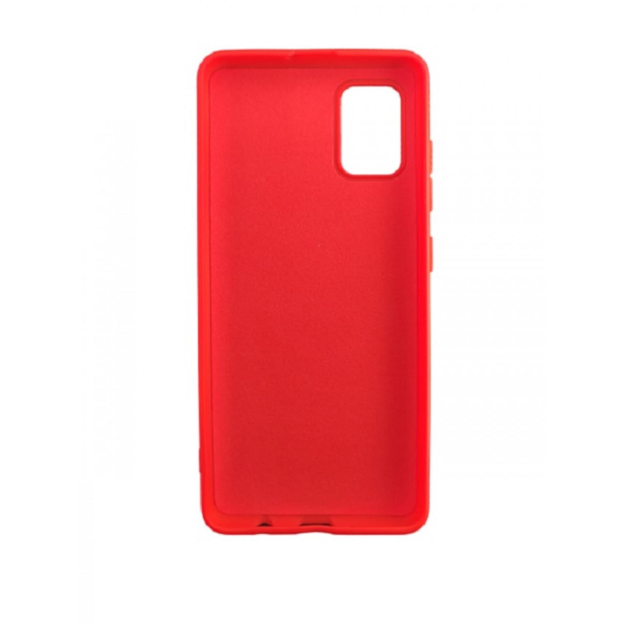 Θήκη Προστασίας Σιλικόνης Samsung Galaxy A71 - Back Cover Silicone Case Oem - Red