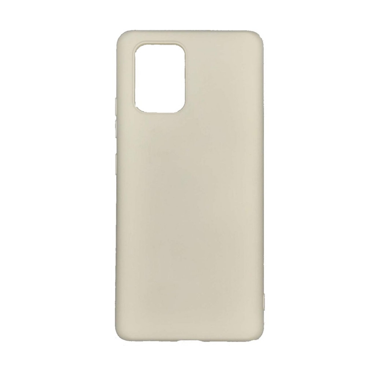 Θήκη Προστασίας Σιλικόνης Samsung Galaxy S10 Lite - Back Cover Silicone Case Oem - Cream