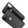 I-ZORE LEATHER EFFECT BACK CASE FOR SAMSUNG A80 (2019) - BLACK