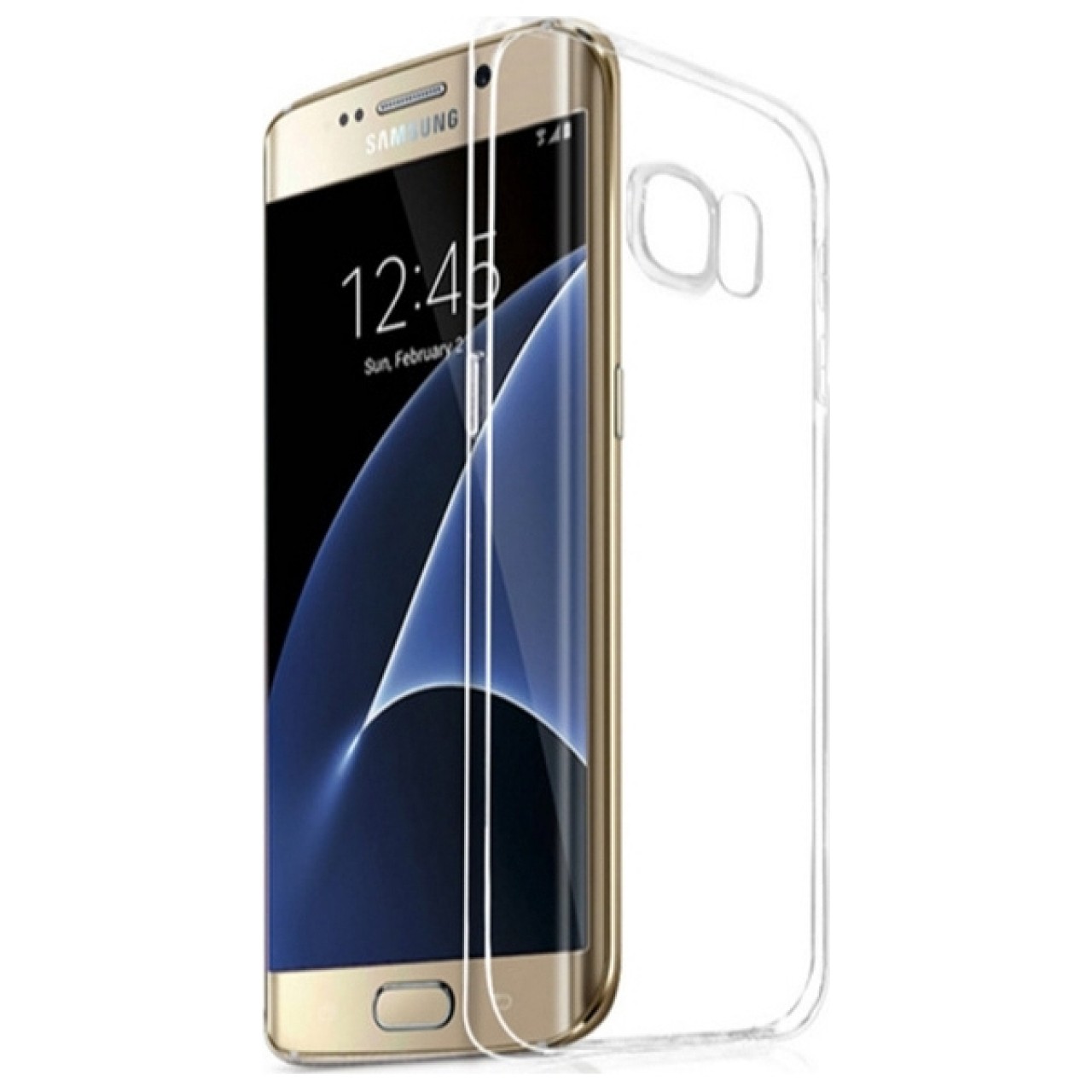 Samsung Galaxy S7 Edge Διάφανη Θήκη Σιλικόνης