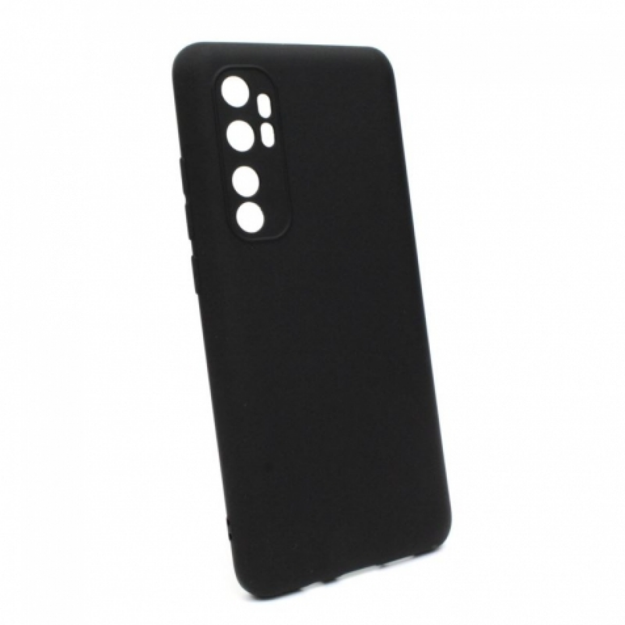 Θήκη Σιλικόνης με Προστασία Κάμερας Xiaomi Mi Note 10 Lite Black - Black Silicone Case