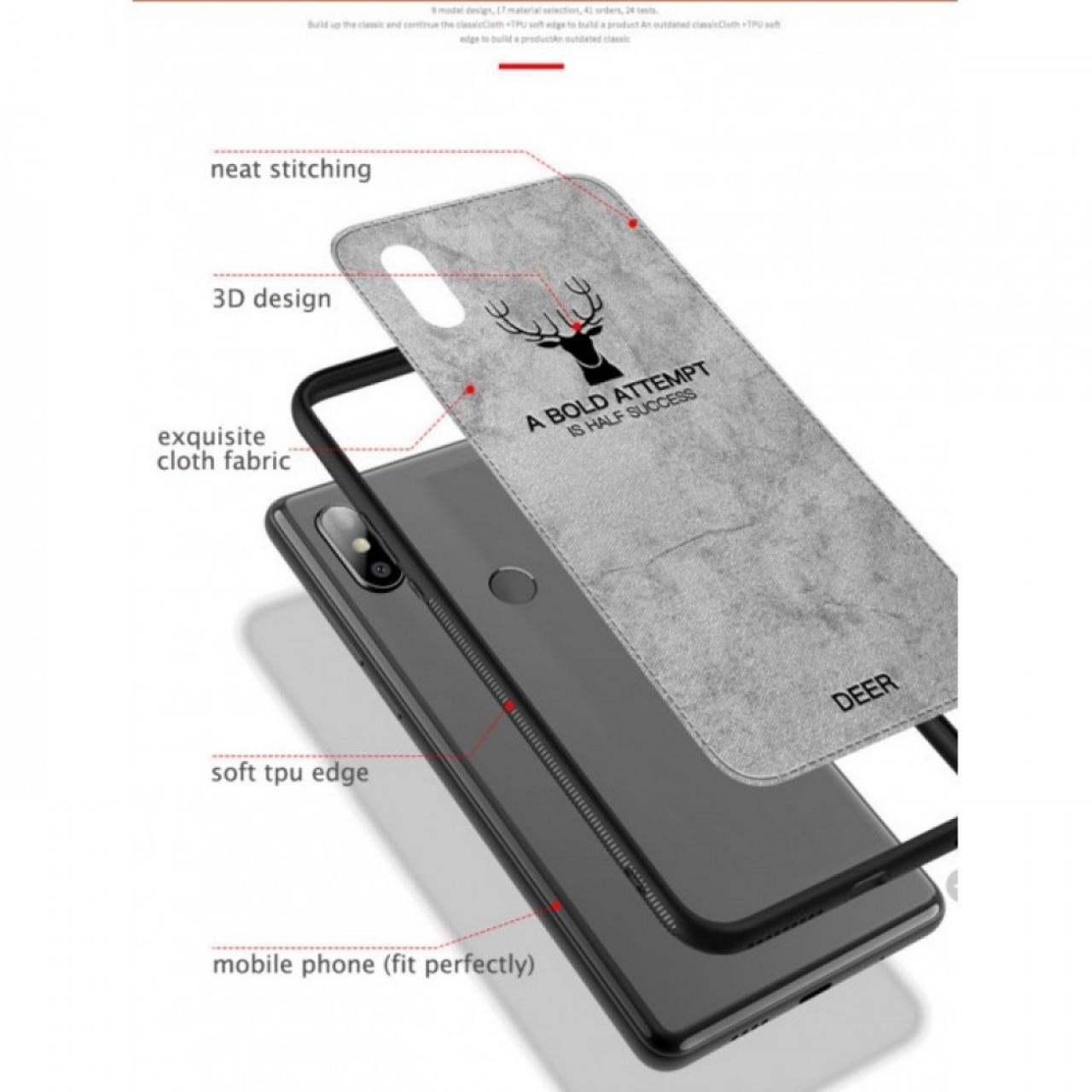 Xiaomi Poco X3 Pro - NFC Fabric Case - Θήκη Προστασίας Κινητού Μαύρη
