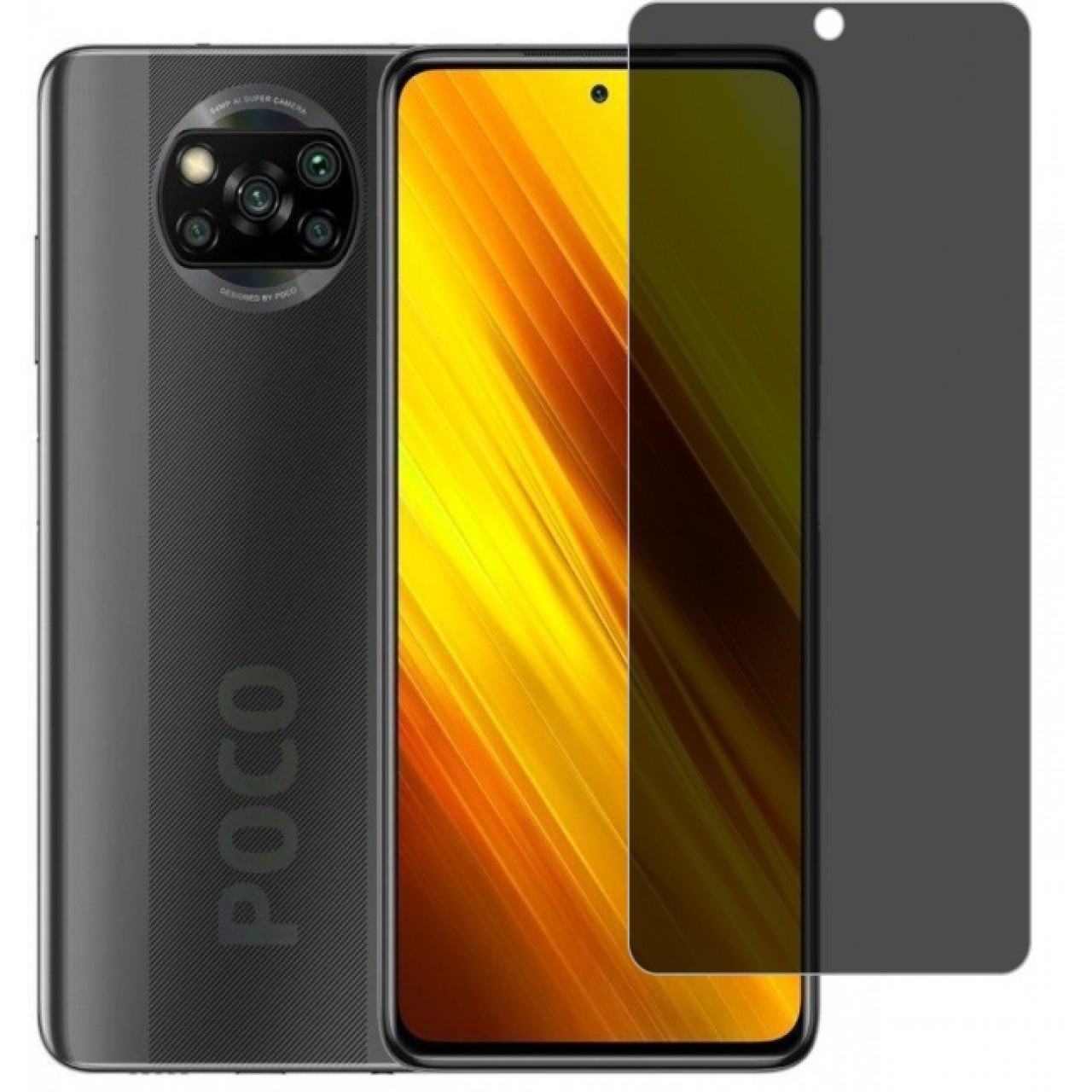 Xiaomi Poco X3 Pro - NFC Privacy Full Tempered Glass - Απόρρητη Πλήρη Προστασία Οθόνης Φιμέ