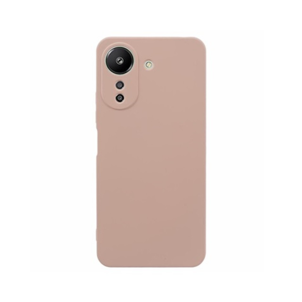 Xiaomi Poco C65 Θήκη Σιλικόνης με Προστασία Κάμερας Nude