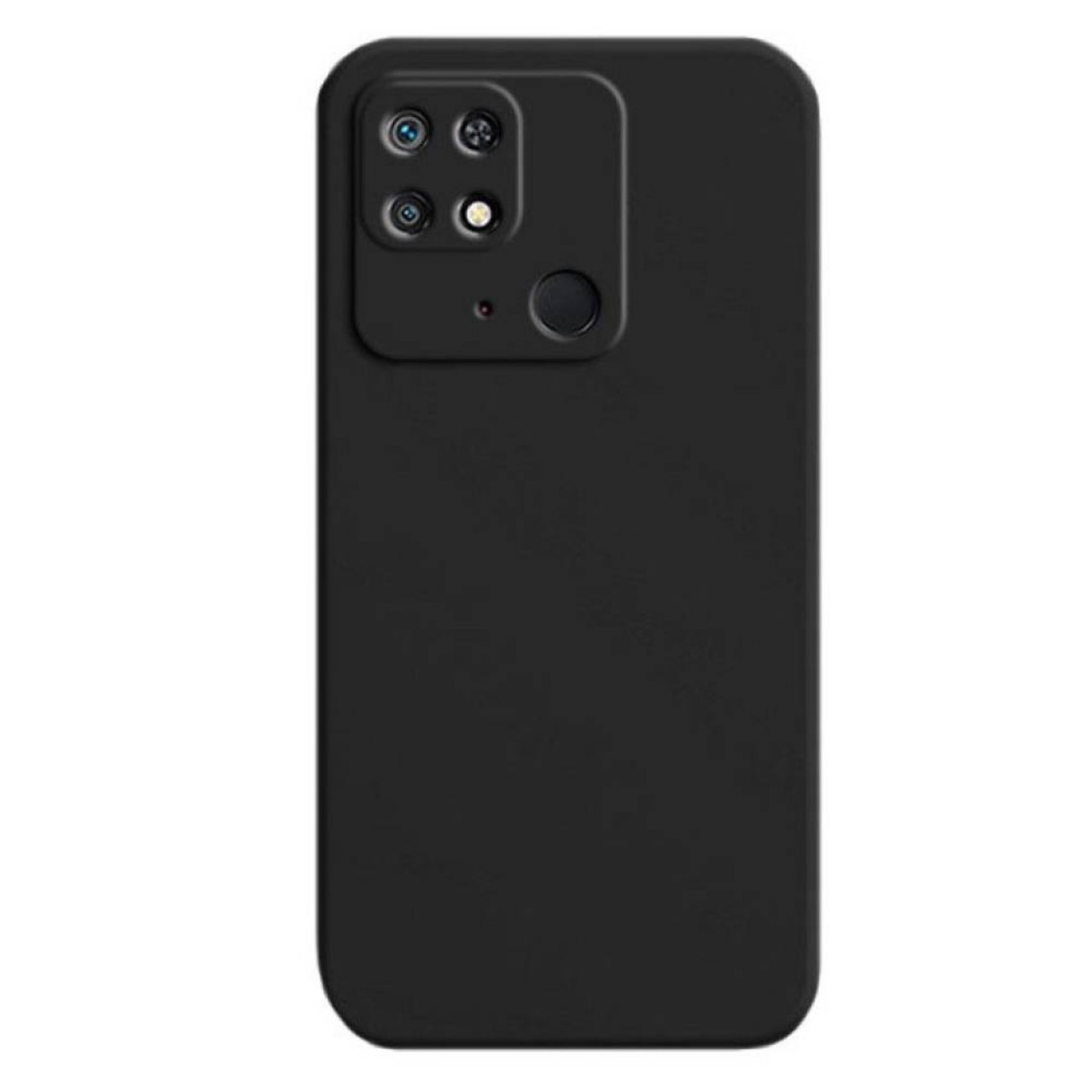 Θήκη Σιλικόνης με Προστασία Κάμερας Xiaomi Redmi 10C - Back Case Silicone Black