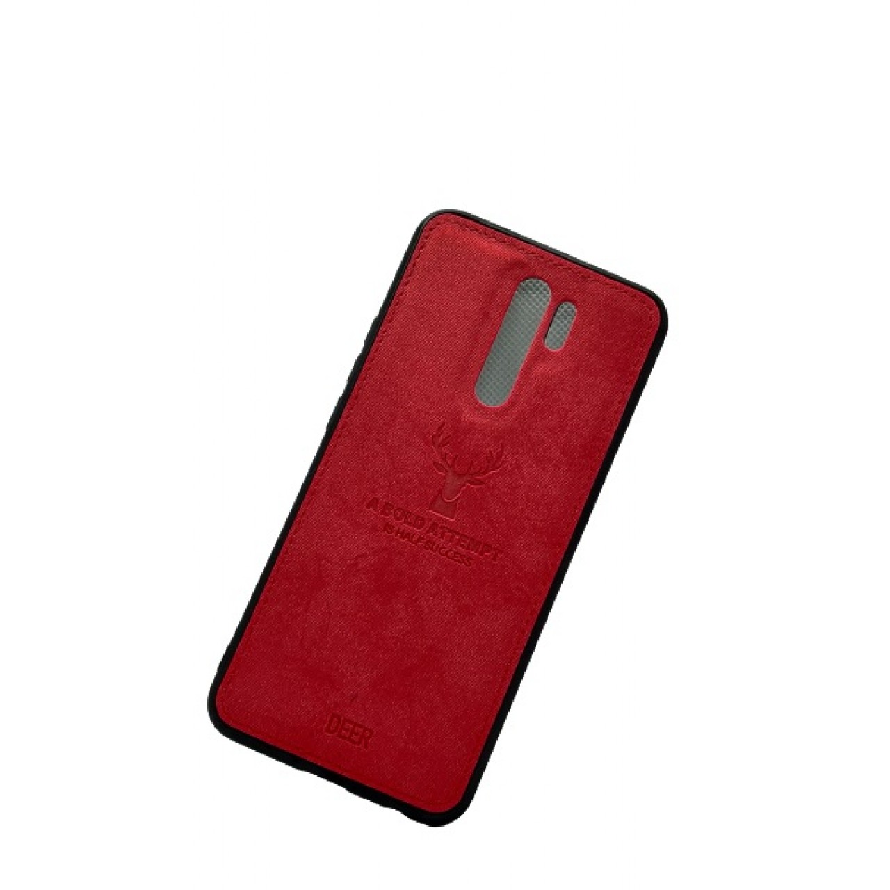 DEER CLOTH BACK CASE FOR XIAOMI REDMI 9 - RED