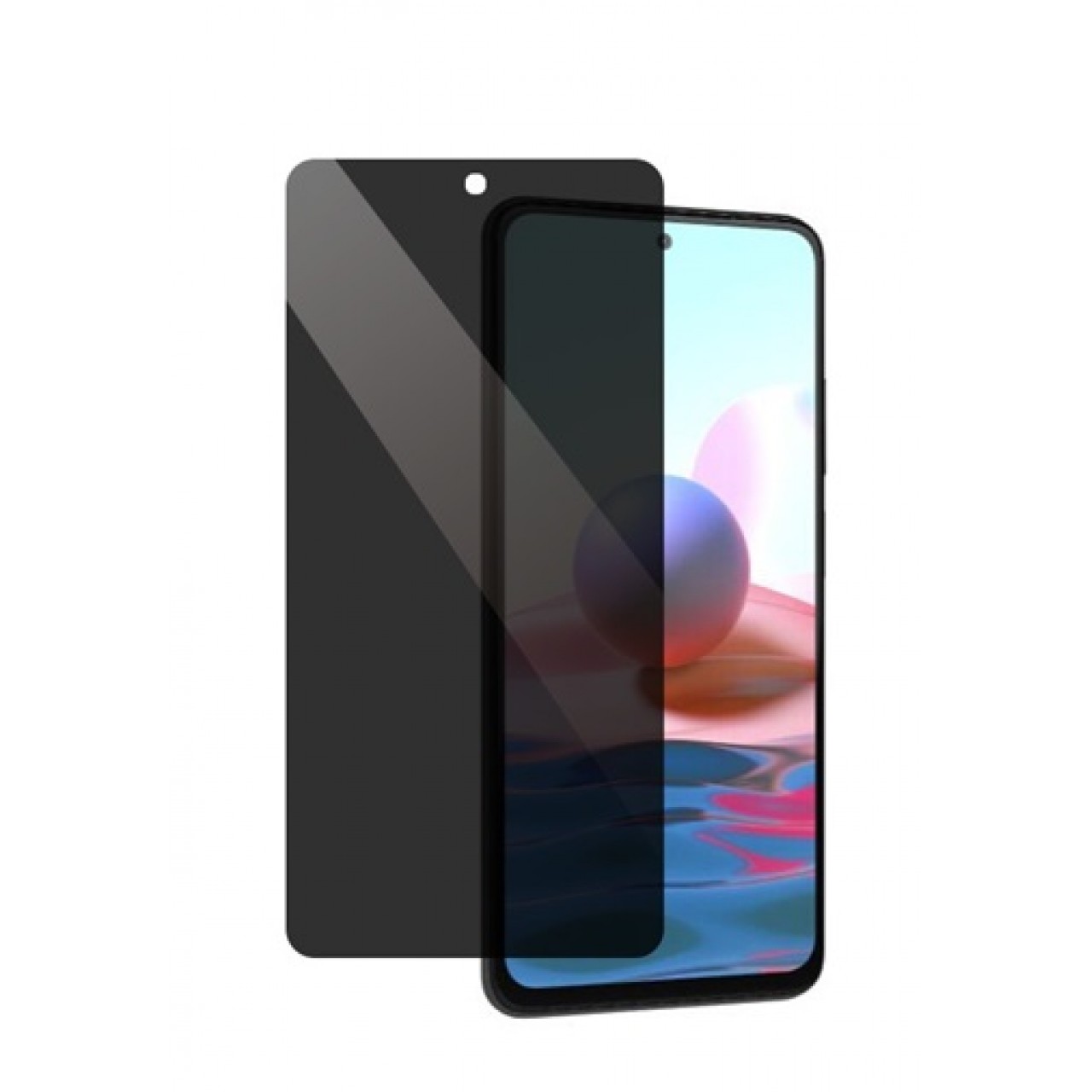 Redmi Note 10 Pro Privacy Full Tempered Glass Screen Protector - Απόρρητη Προστασία Οθόνης Φιμέ