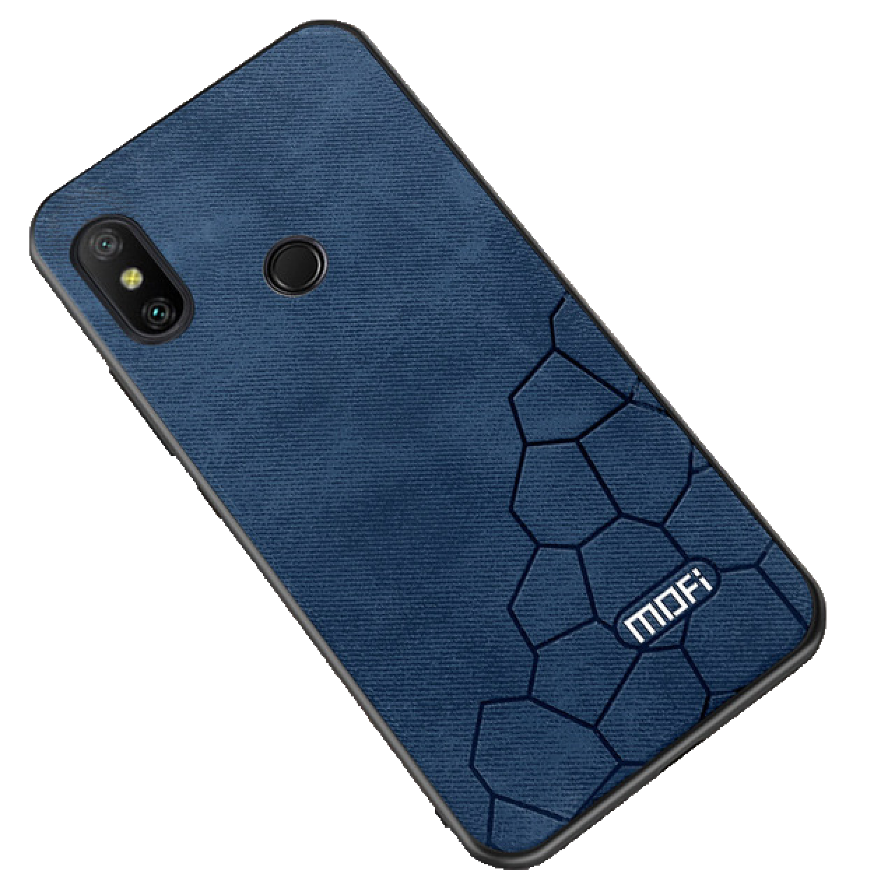 Mofi cube fabric back case for Xiaomi Redmi Note 6 pro - Blue