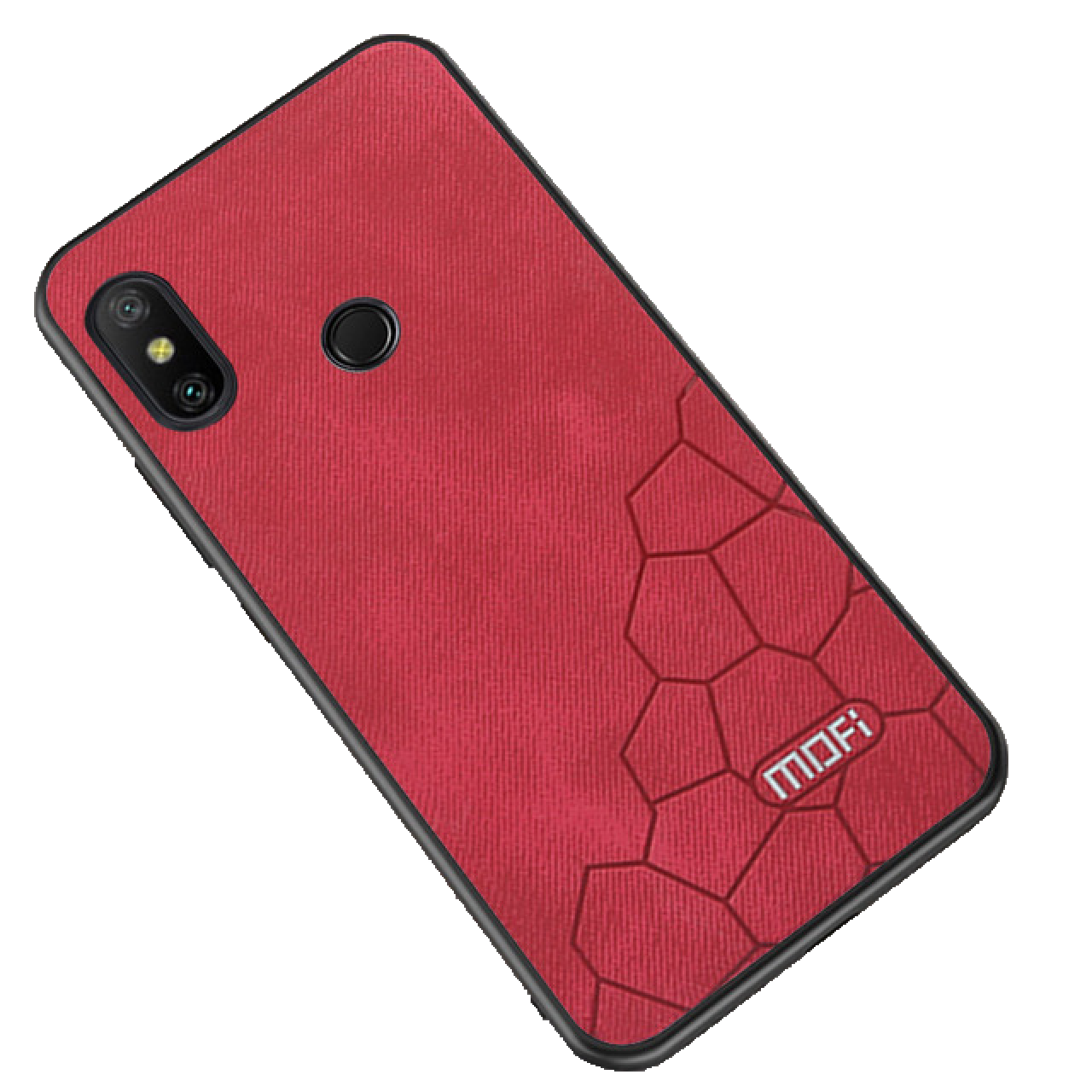 Mofi cube jean back case for Xiaomi Redmi Note 7/7 pro - Red