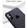 Mofi Stripe Cloth Back Cover for Xiaomi Redmi 7 - Business style - Dark Blue